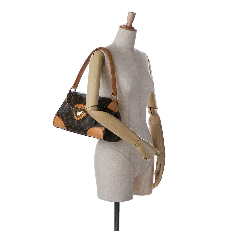 Brown Louis Vuitton Monogram Beverly MM Shoulder Bag