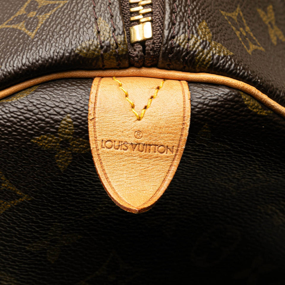 Brown Louis Vuitton Monogram Keepall 60 Travel Bag