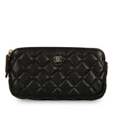 Double Zip Clutch on Chain