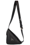 PRADA Triangle Saffiano Bag Black