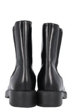 PRADA Triangle Logo Chelsea Boots Black Leather