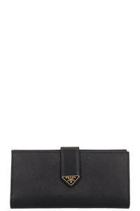 PRADA Large Wallet Leather Black