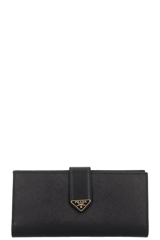 PRADA Large Wallet Leather Black