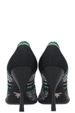 PRADA Heels Knit Green Black