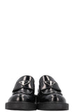 PRADA Triangle Logo Platform Loafers Black