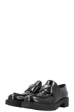PRADA Triangle Logo Platform Loafers Black