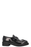 PRADA Triangle Logo Platform Loafers Black