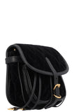 PRADA Quilted Ring Belt Bag Velvet Black