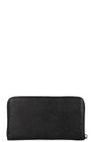 PRADA Logo Saffiano Long Zip Wallet Black