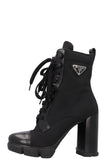 PRADA Re-Nylon Logo Ankle Boots Black