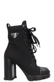 PRADA Re-Nylon Logo Ankle Boots Black