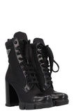 PRADA Re-Nylon Logo Ankle Boots Black