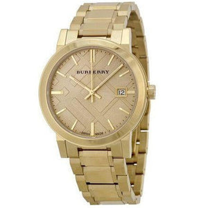 Burberry Ladies The City Yellow Gold Watch BU9033