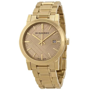 Burberry Ladies Watch The City Champagne Gold Watch BU9134