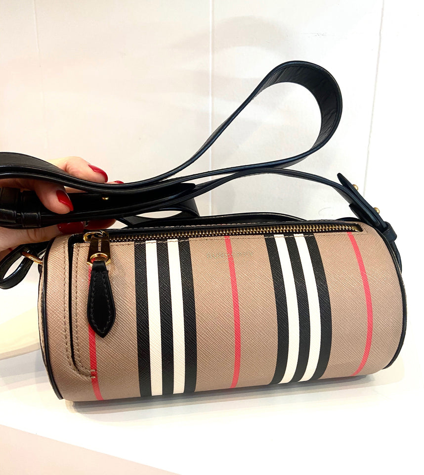 BURBERRY VINTAGE CHECK BARREL BAG
