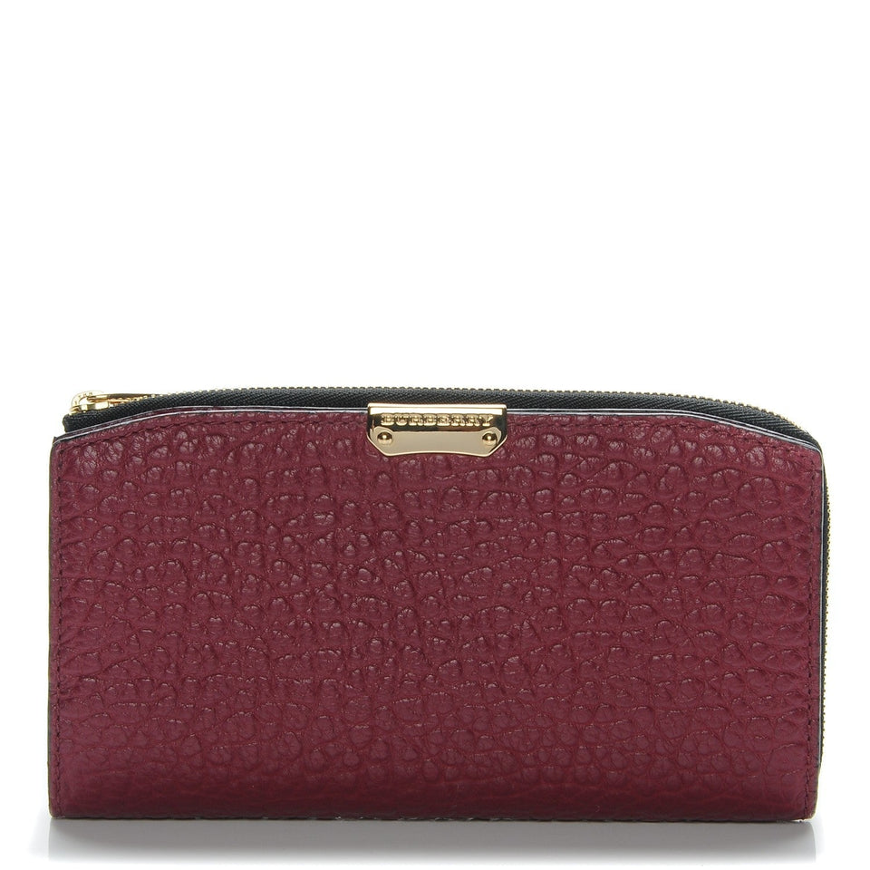BURBERRY HERITAGE GRAIN LEATHER ALVINGTON CONTINENTAL WALLET