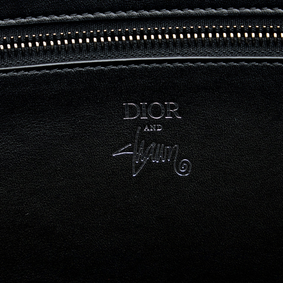 Black Dior x Stussy Large Logo Applique Tote