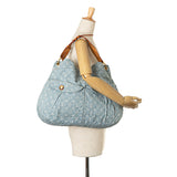 Blue Louis Vuitton Monogram Denim Daily GM Hobo Bag