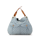 Blue Louis Vuitton Monogram Denim Daily GM Hobo Bag