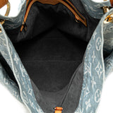Blue Louis Vuitton Monogram Denim Daily GM Hobo Bag