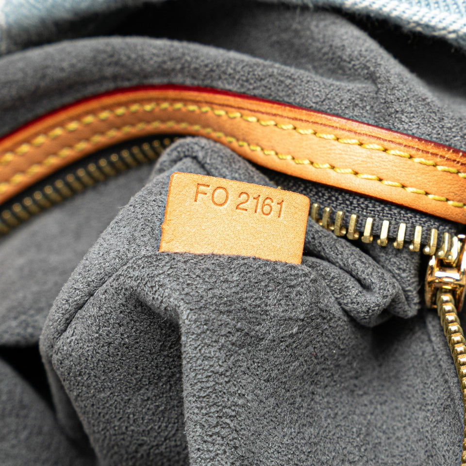 Blue Louis Vuitton Monogram Denim Daily GM Hobo Bag