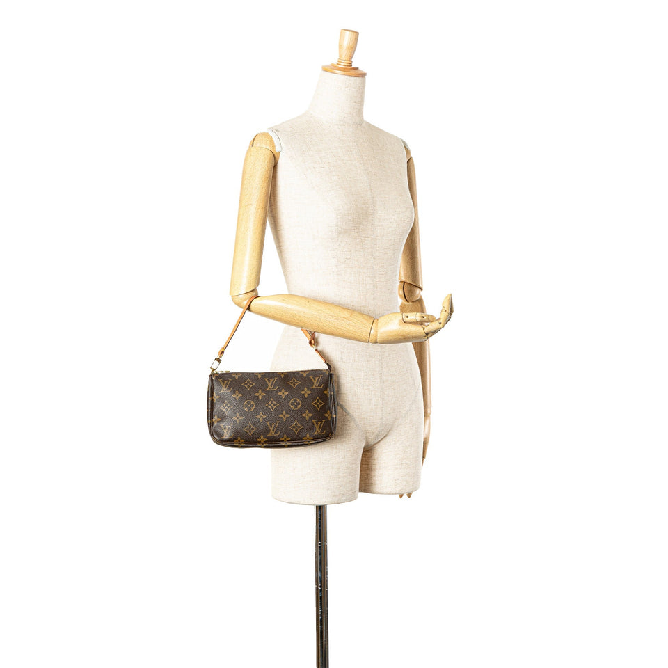 Brown Louis Vuitton Monogram Pochette Accessoires Shoulder Bag