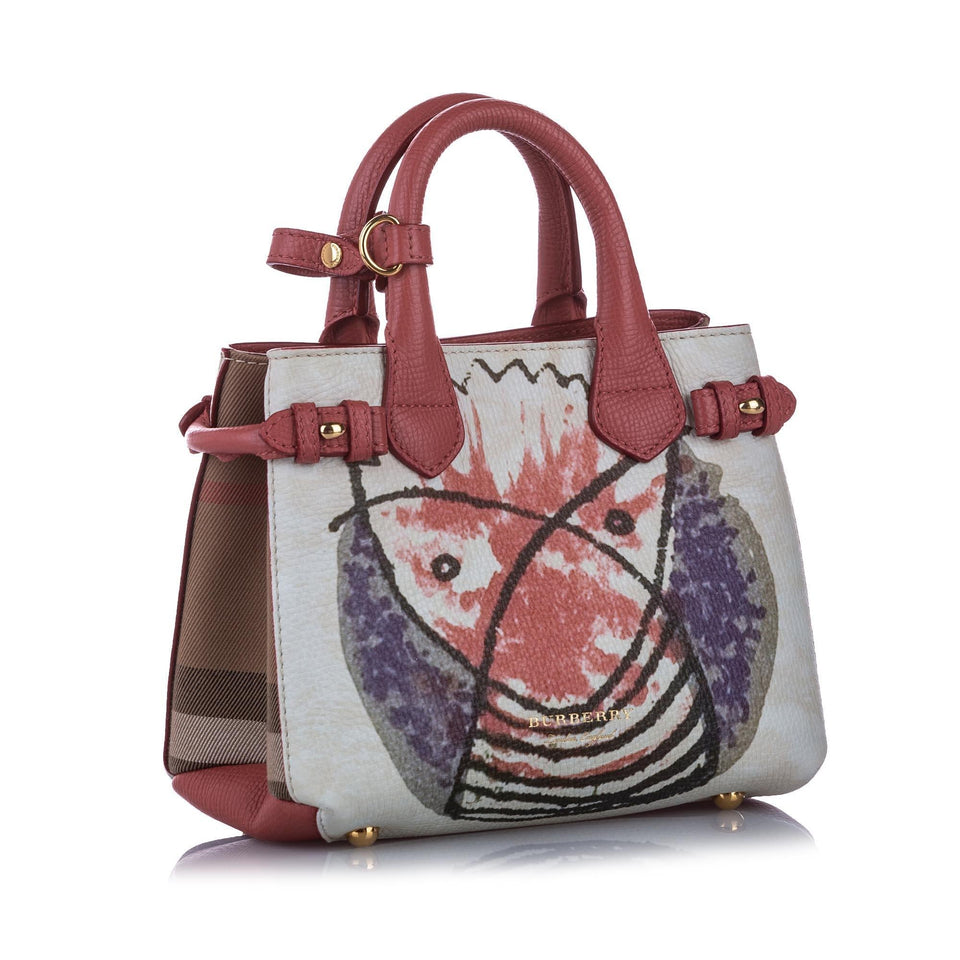 Burberry Banner Leather Satchel (SHG-11412)