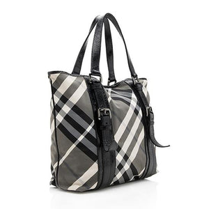 Burberry Beat Check Victoria Tote (SHF-11715)