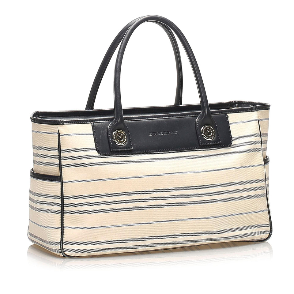 Burberry Canvas Handbag (SHG-12865)