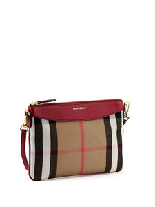 BURBERRY HOUSE CHECK DERBY CROSSBODY CLUTCH BAG