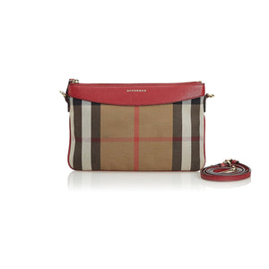 BURBERRY HOUSE CHECK DERBY CROSSBODY CLUTCH BAG