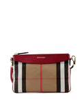 BURBERRY HOUSE CHECK DERBY CROSSBODY CLUTCH BAG