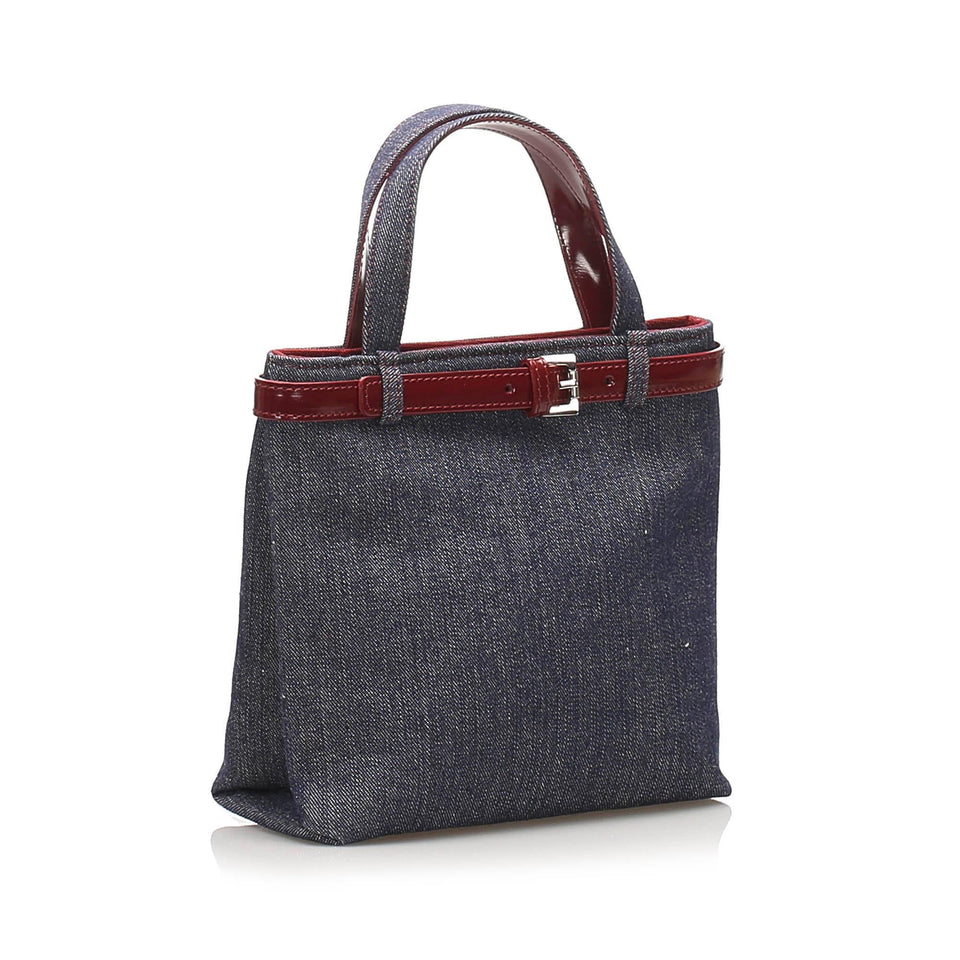 Burberry Denim Handbag (SHG-12044)