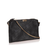 Burberry Embossed Chichester Leather Crossbody Bag (SHG-10534)