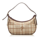 Burberry Haymarket Check Canvas Baguette (SHG-16097)