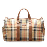 Burberry Haymarket Check Canvas Boston Bag (SHG-11746)