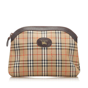 Burberry Haymarket Check Canvas Clutch Bag (SHG-18407)