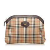 Burberry Haymarket Check Canvas Clutch Bag (SHG-18407)