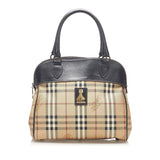 Burberry Haymarket Check Canvas Handbag (SHG-15995)