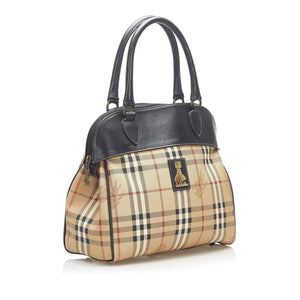 Burberry Haymarket Check Canvas Handbag (SHG-15995)