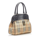 Burberry Haymarket Check Canvas Handbag (SHG-15995)