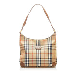 Burberry Haymarket Check Canvas Shoulder Bag (SHG-16311)