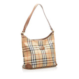 Burberry Haymarket Check Canvas Shoulder Bag (SHG-16311)