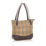 Burberry Haymarket Check Canvas Tote Bag (SHG-19488)