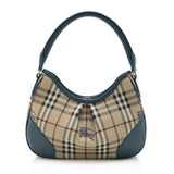 Burberry Haymarket Check Hernville Hobo (SHF-14574)