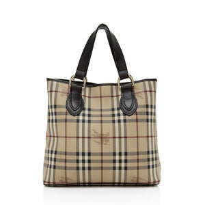 Burberry Haymarket Check Medium Tote (SHF-14421)