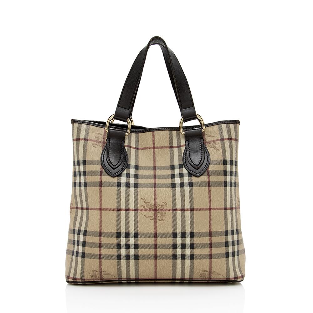 Burberry Haymarket Check Medium Tote (SHF-14421)