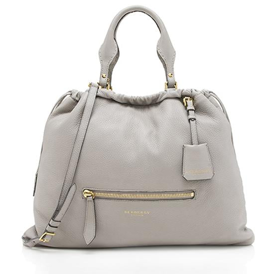 Burberry Heritage Grain Leather Big Crush Tote