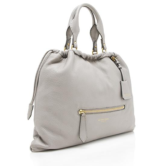 Burberry Heritage Grain Leather Big Crush Tote