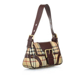 Burberry House Check Canvas Baguette (SHG-16674)